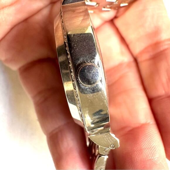 Catherine Malandrino silver tone bling rhinestone watch - Picture 9 of 9